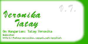 veronika tatay business card